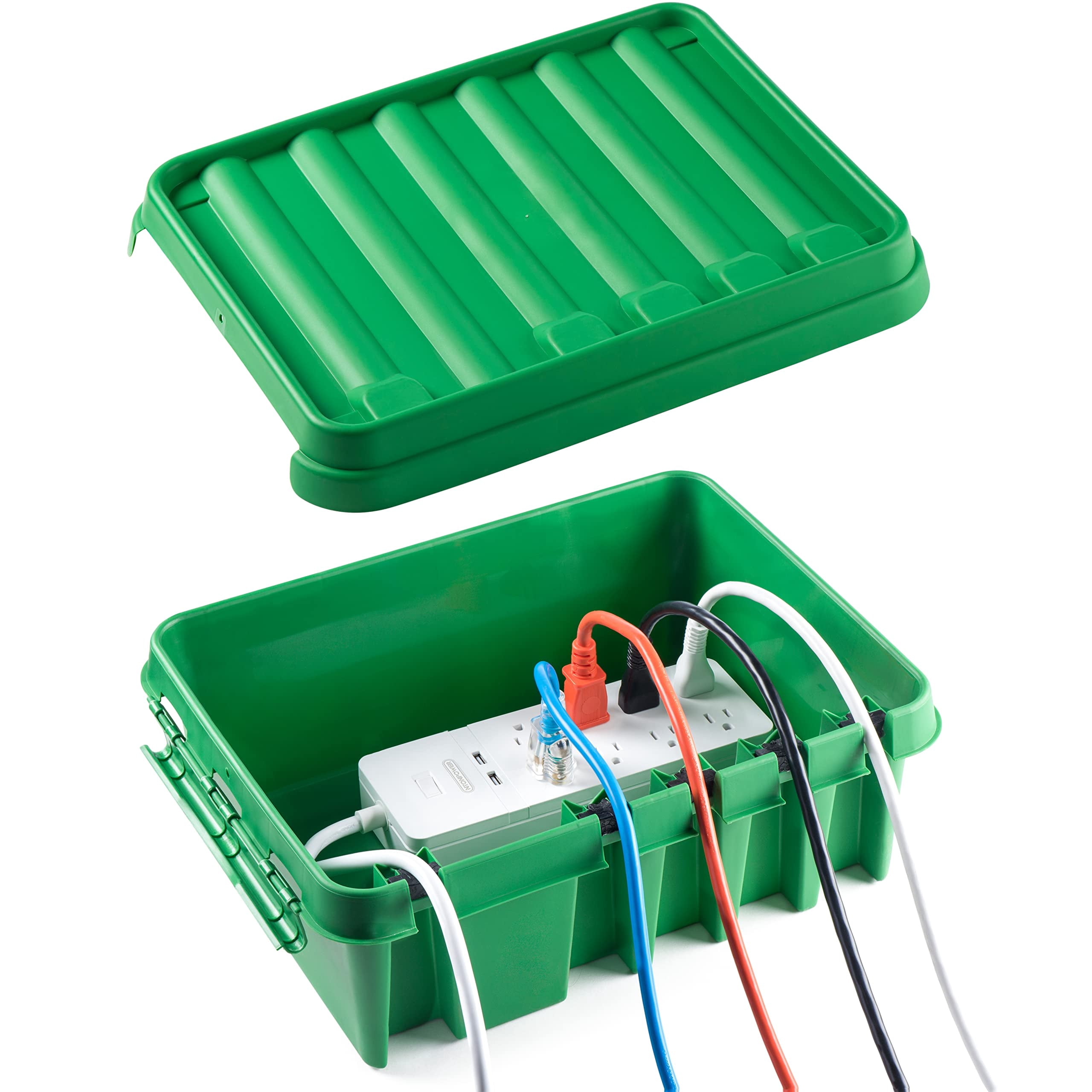 Caja de conexiones resistente a la intemperie SockitBox Medium Green ...
