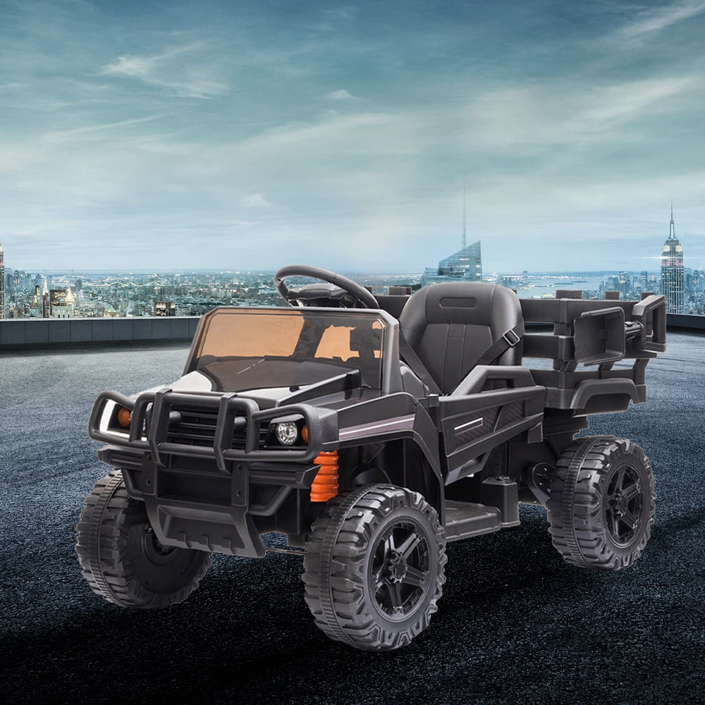 Kids Toy OffRoad Vehicle with Trailer, 12v Kids Electric Ride On Truck