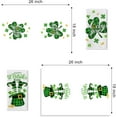 thumbnail image 2 of Happy St. Patrick''s Day Top Hat Shamrock Kitchen Dish Towel Set of 2, Lucky You Clover Hand Towel Green Buffalo Plaid Drying Baking Cooking Cloth, Irish Spring Home Kitchen Decor 18x26 Inches, 2 of 6