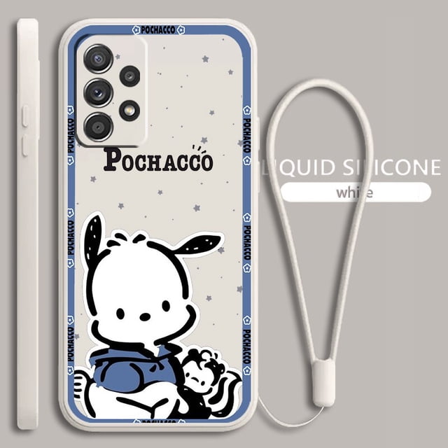 Kuromi Melody dibujos animados para Samsung Galaxy A73 A54 A34 A53 A33 A52 A32 A22 A71 A51 A21S A03S 4G 5G funda de teléfono de cuerda líquida Fundas xuanjing unisex