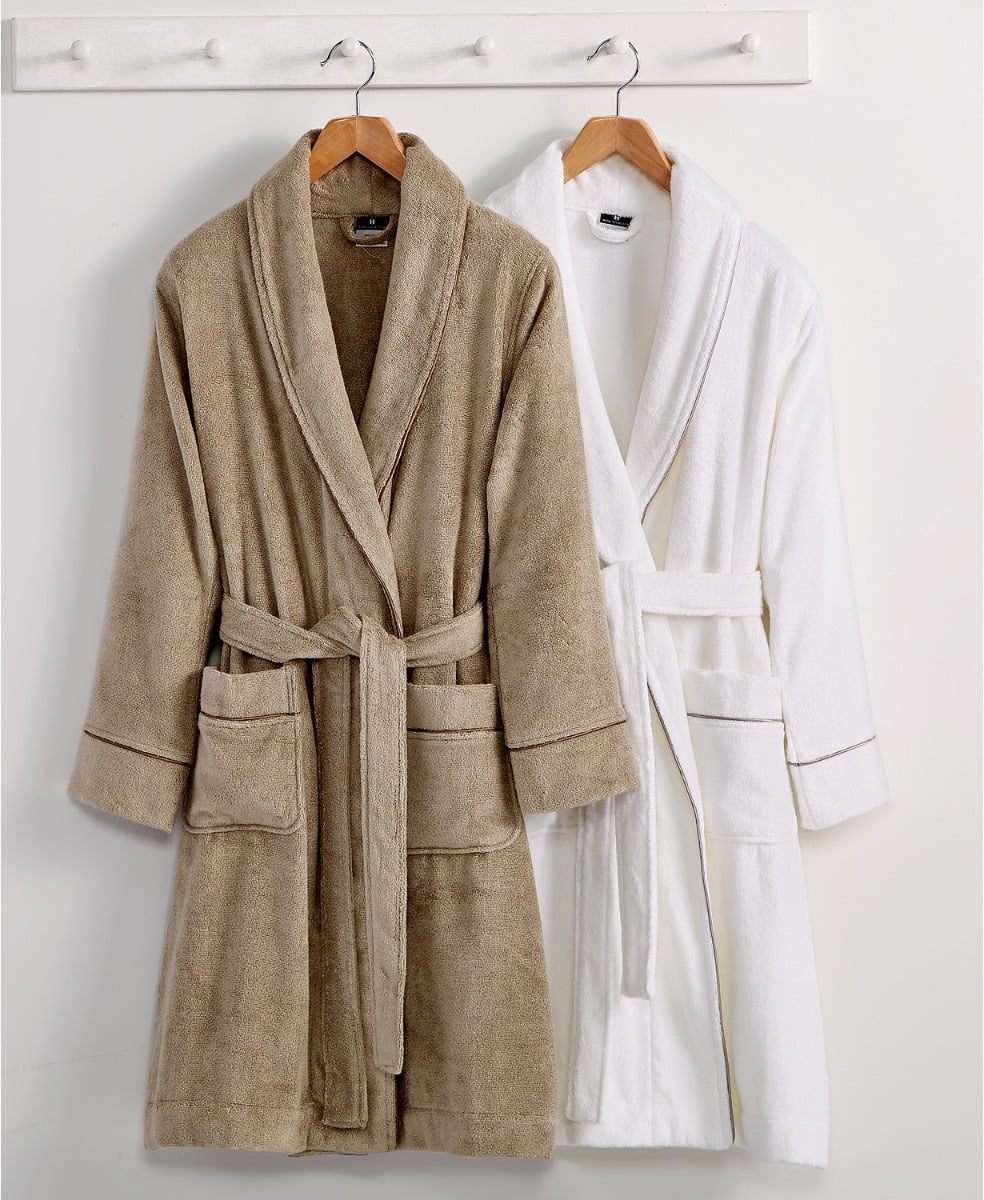 Hotel Collection Finest Modal Robe, Luxury Turkish Cotton SM White