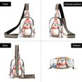 thumbnail image 3 of Penguin Scarf Hat Trees Crossbody Bags Backpack Chest Bag Shoulder Bag Waist Bag for Outdoor Travel Hiking Fitness Cycling, 3 of 7