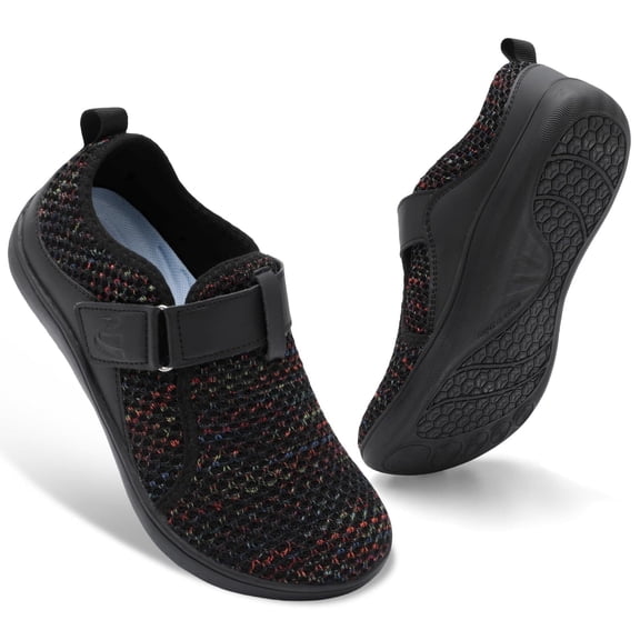 Women Shoes Wide Width Walking Shoes Non Slip Casual Shoes Diabetic Friendly