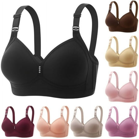 

Patlollav Bras for Womans Ladies Embroidered Glossy Comfortable Breathable Bra Underwear No Rims