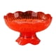 thumbnail image 2 of Frutero con pedestal y diseño escurridor, decoración de mesa, moderno, decoración del hogar, soporte para aperitivos, bandeja de frutas para encimera Rojo, 2 of 8