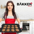 thumbnail image 7 of Bakken- Swiss Nonstick Cookie Sheet Pans Set of 5 - Professional Quality Carbon Steel Baking Sheet Trays with Gray Coating – Small, Medium, Large Pans, Roaster Pan, and Plastic Lid, 7 of 7