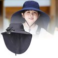 thumbnail image 2 of Sombrero Solar Con Protección Para El Cuello Para Niños Y Adolescentes, Ideal Para Acampadas Al Aire Libre Y Senderismo, Con Ala Ancha Para Aventuras Activas., 2 of 2