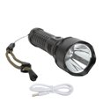 thumbnail image 1 of Linterna con Zoom ajustable, resistente al agua, luz fuerte, linterna LED recargable por USB para acampar al aire libre, 1 of 10