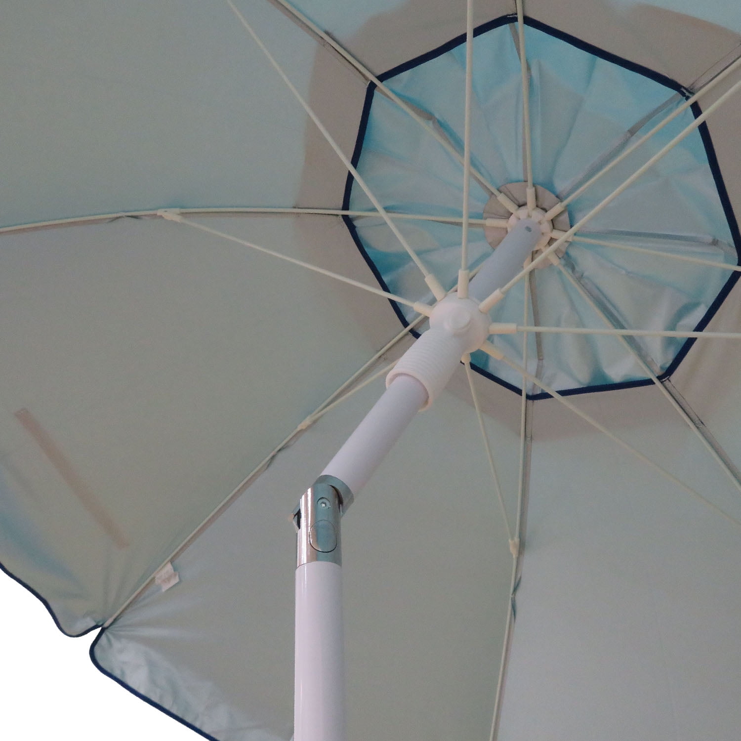 Mainstays 6.5' Turquoise Beach Umbrella with Tilt, UV Protection