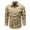 Khaki, variant on 4 Pockets Cargo Shirts for Men Button Down Shirt Long Sleeve Military Casual Style Cargo Tactical Work Tops for Hiking,Fishing