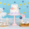 thumbnail image 2 of Soportes de exhibición de 30 cm Topper de pastel dorado, Estilo simple Redondo de metal Eventos de boda Fiesta de cumpleaños Postre Cupcake Pedestal Display Plate, Gold. Afortunado Sencillez, 2 of 5