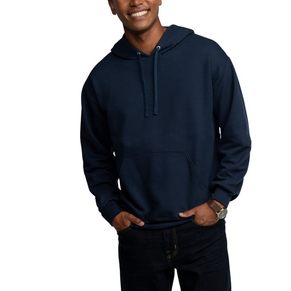 Fruit of the Loom Men's and Big Men's Eversoft Fleece Pullover Hoodie Sweatshirt, up to Size 3XL