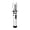 Silver, variant on Refillable Butane Torch Lighter With 360-Degree Flexible Neck High Temperature Flame Black