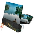 thumbnail image 1 of 12‘‘ Bluetooth Mobile Phone Screen Magnifier Display 3D HD Video Amplifier Stand Holder Radiation Protection-/, 1 of 8