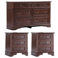 thumbnail image 3 of FIAKOA Bedroom Dresser and Nightstand set，Wood Furniture Set for Bedroom with Spacious Storage，3pc，Walnut Brown, 3 of 8