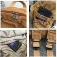 thumbnail image 6 of Mini Boho Canvas Backpack Vintage College School Backpack Women Student Bookbag Fairy Grunge Aesthetic Hippie Y2K Backpack (Green), 6 of 8