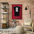 thumbnail image 2 of Kyle Pitts Atlanta Falcons Home Jersey Framed Art Print, 2 of 2