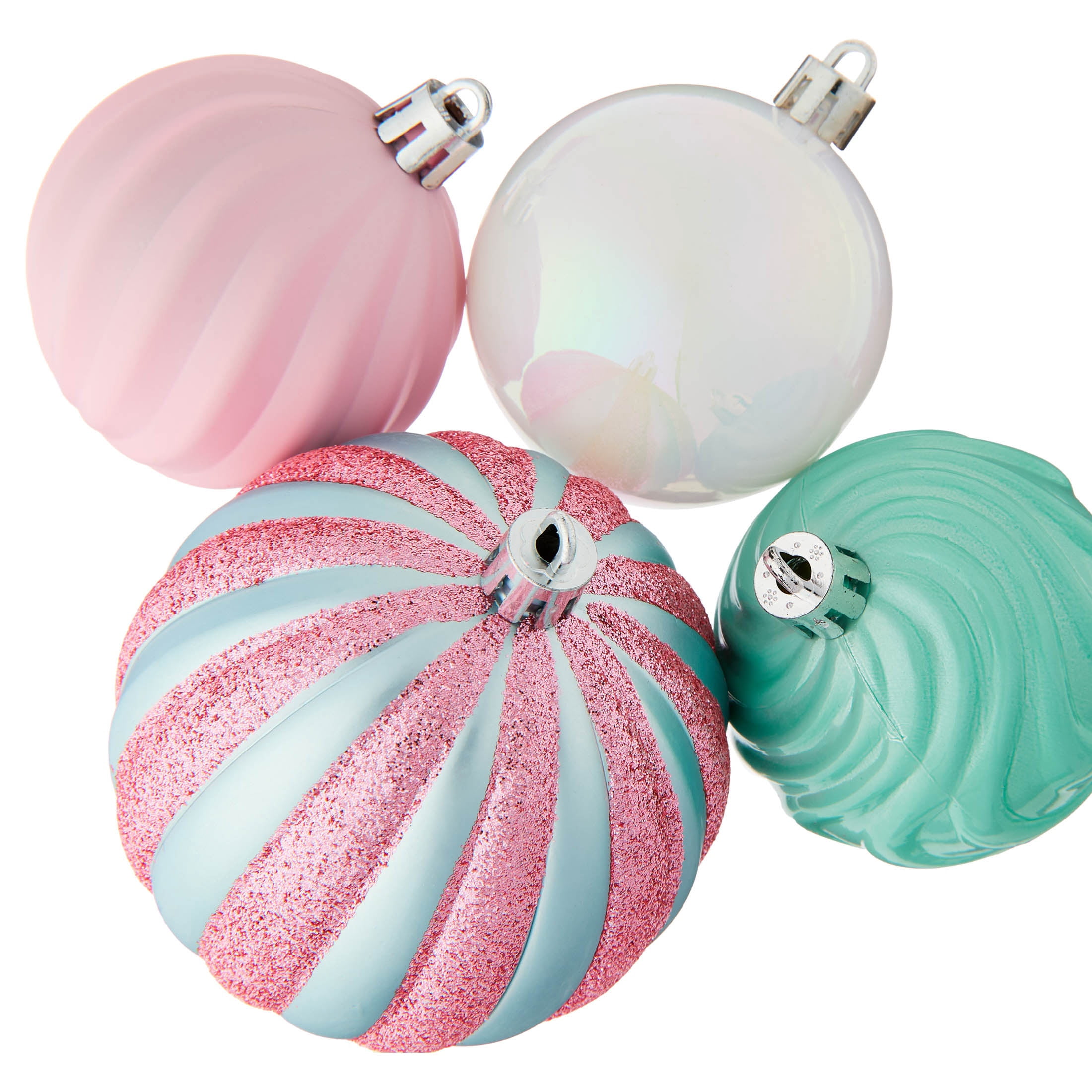 75-Count Multicolor Pastel Ball Shatterproof Christmas Ornaments, by Holiday Time