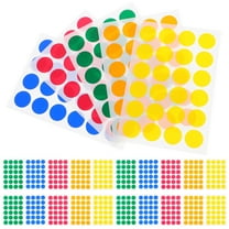 720 Pcs Adhesive Circle Stickers Color Stickers Toddler 2.00X2.00X0.10CM