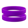 thumbnail image 1 of Ayyufe Pack Of 2Men Women Silicone Wristbands Solid Color Sports Bracelet Bangle, 1 of 7