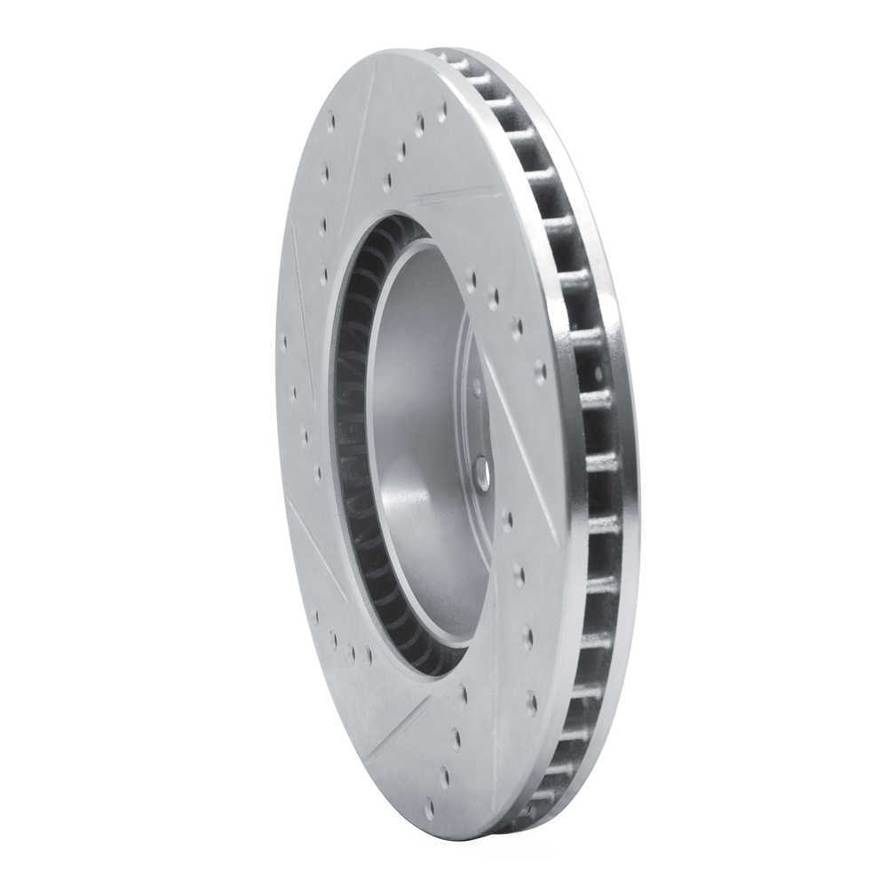 Dynamic Friction Company 631-27015R DFC Brake Rotor - Drilled And Slotted - Silver