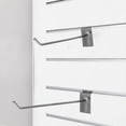 thumbnail image 4 of OULII 50Pcs Slat Wall Hanging Hooks Silver Iron Panel Hooks Compatible with Slat Boards Pegboards, 4 of 8