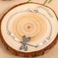 thumbnail image 4 of Simple Dragonfly Insect Thin Chain Anklet Minimalist Ankle Bracelet For Women, 4 of 5