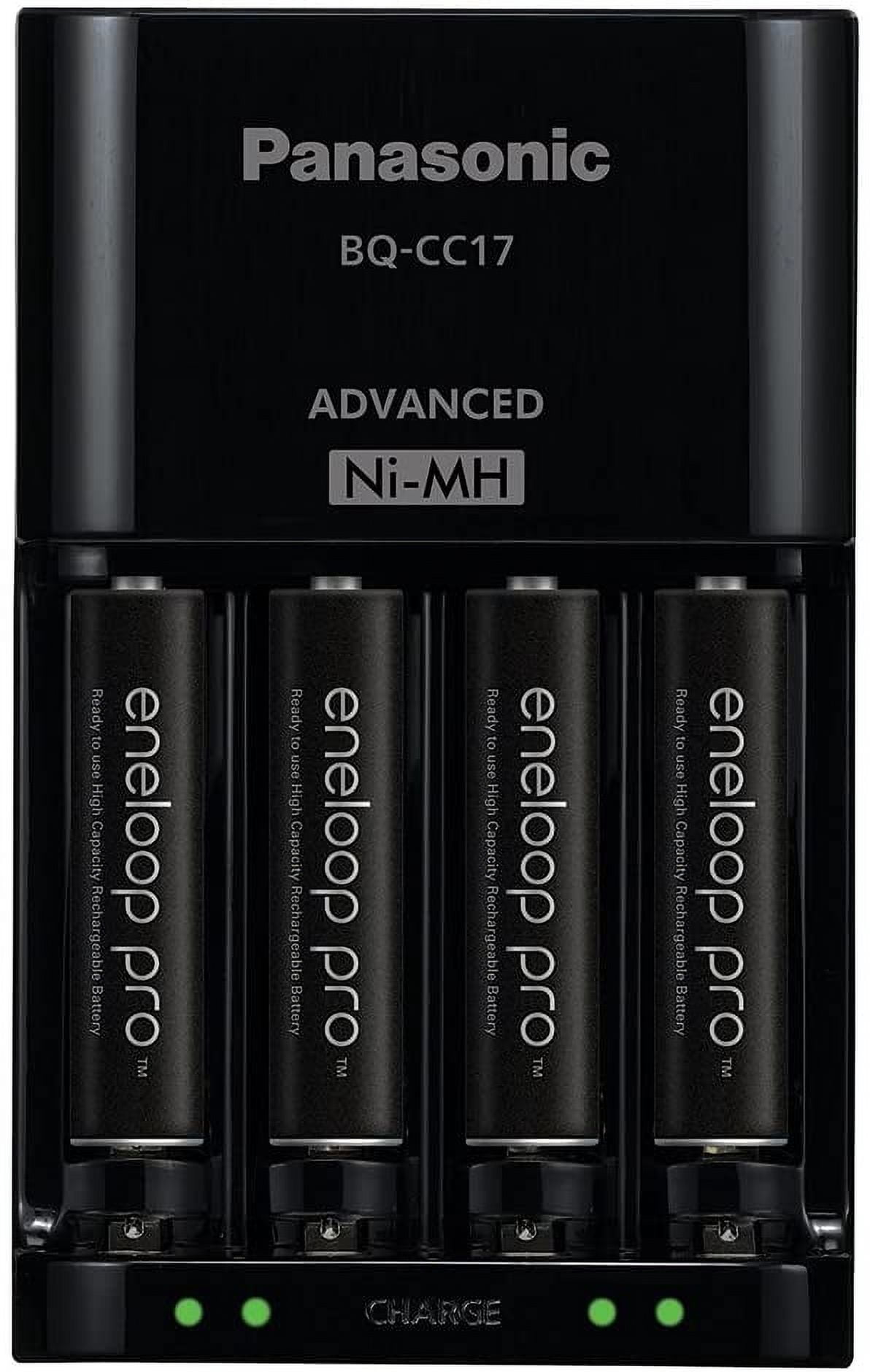 Panasonic eneloop pro Advanced Battery Charger Pack with 4 AAA Rechargeable Batteries