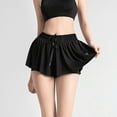 thumbnail image 3 of Culottes Pantalones cortos de entrenamiento 2 en 1 para mujer Pantalones cortos atléticos casuales para correr Gimnasio Yoga Tenis Entrenamiento Falda deportiva Pantalones cortos, 3 of 7
