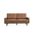 thumbnail image 4 of Uspridefurniture Acire 69.3" Faux Leather Cushion Back Sofa, Brown, 4 of 5