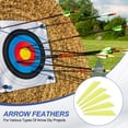 thumbnail image 4 of Uxcell Arrows Vanes, 100 Pack 1.65 Inch Arrow Fletching Archery Arrow Feather Shield Fletch for DIY Target Shooting, Yellow 2.5 in  Yellow, 4 of 5