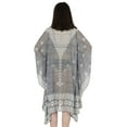 thumbnail image 4 of Moomaya Printed Kaftan For Womens Short Loose Kimono Beach Evening Loungewear Dress, 4 of 7