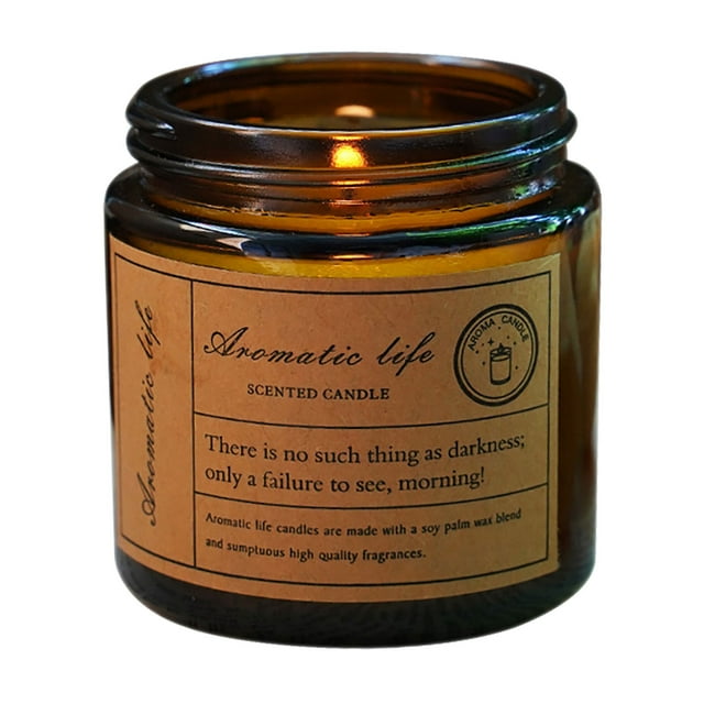 CEHVOM Candle Aromatherapy Soy Wax Creative Test Frag-rance Glass Candle Holder Clearance
