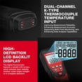 thumbnail image 6 of HABOTEST HT617B Digital Dual Channel Thermometer Temperature,Two K-Type Thermocouple Probe Backlight LCD K Type Thermometer for K/J/T/E/R/S/N Thermocouple, 6 of 14