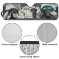 thumbnail image 6 of KUIFORTI Windshield Sunshade Cute Dachshund Car Sun Shade Foldable Heat Shield Sunshade for Jeep Wrangler Rubicon Sahara TJ JK JKU 2/4 Doors, 6 of 6