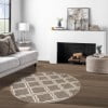 thumbnail image 4 of Superior Geometric Ornamental Trellis Area Rug, 5' x 5', 4 of 7