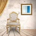 thumbnail image 3 of Atelier B Art Studio 20x20 Gold Ornate Wood Framed with Double Matting Museum Art Print Titled - BLUE STRIPES, 3 of 4