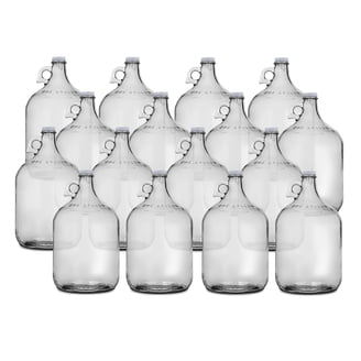 One Gallon Glass Jug with 38mm Metal Screw Cap, Large Beverage
