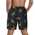 thumbnail image 2 of Lsque Mens Swim Trunks Christmas Deers Pattern - Bathing Suit Compression Liner - Beach Swim Shorts Swimwear - (S-3XL) - Stretch Quick Dry -Large, 2 of 9