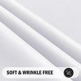 thumbnail image 3 of Smiry Waterproof Rectangle Tablecloth, 60x84 White Polyester Table Cloth, Decorative Table Cover, 3 of 8