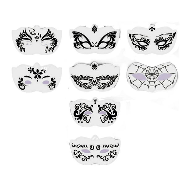 Plantillas de caras de carnaval Yuyangstore 8 Uds cara completa PET