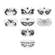 thumbnail image 1 of Plantillas de caras de carnaval Yuyangstore 8 Uds cara completa PET, 1 of 8