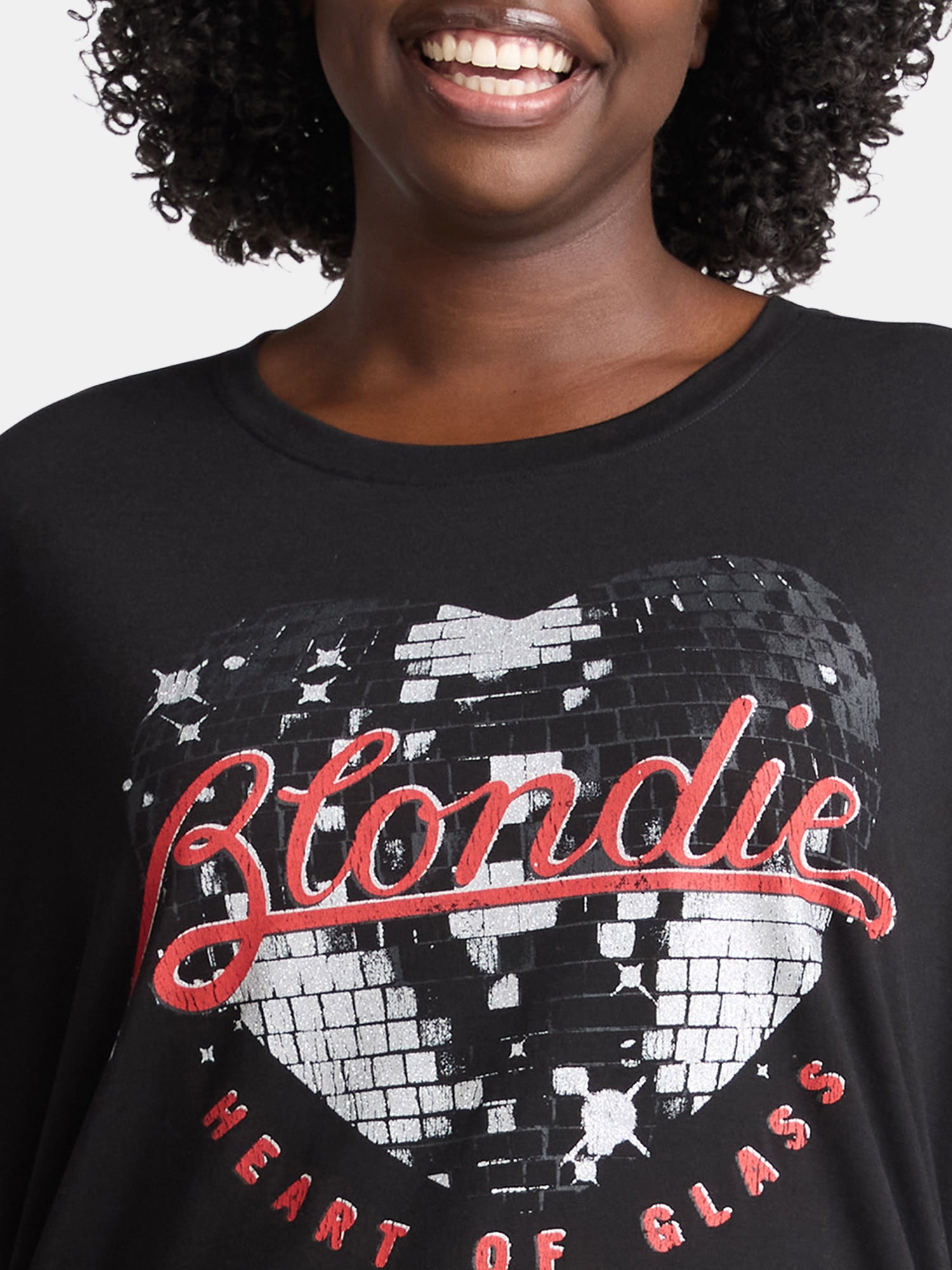 Terra & Sky Women's Plus Size Blondie Band Graphic Tee, Sizes 0X-4X