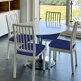 thumbnail image 6 of KLL Navy Blue Pattern Seat Covers for Dining Room Chairs,Washable Chair Seat Chair Covers Seat Protector-Four Pieces, 6 of 7