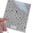thumbnail image 2 of SmartBy Manicure Decal Non-fading Gloss Easy Paste Self Adhesive DIY Ultra Thin White Golden Black Silver Nail Shining Star Decal Nail Supplies, 2 of 7