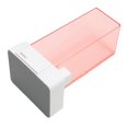 thumbnail image 2 of Porte-coton automatique rose transparent, facile à transporter, boîte de rangement pour cotons-tiges avec fond antidérapant, 2 of 4