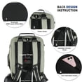 thumbnail image 4 of Smicure Travel carry on Backpack Laptop Business 17.5 Inch Business Anti Theft Slim Sturdy College School Computer Bag.Green, 4 of 9