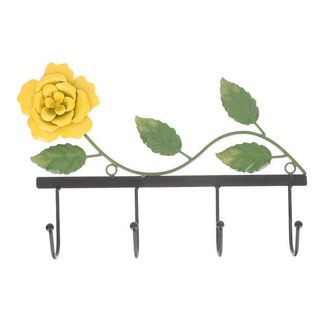 Creative Rose Iron Hook Hanging Hook Coat Hook Balcony Hook Home Decoration