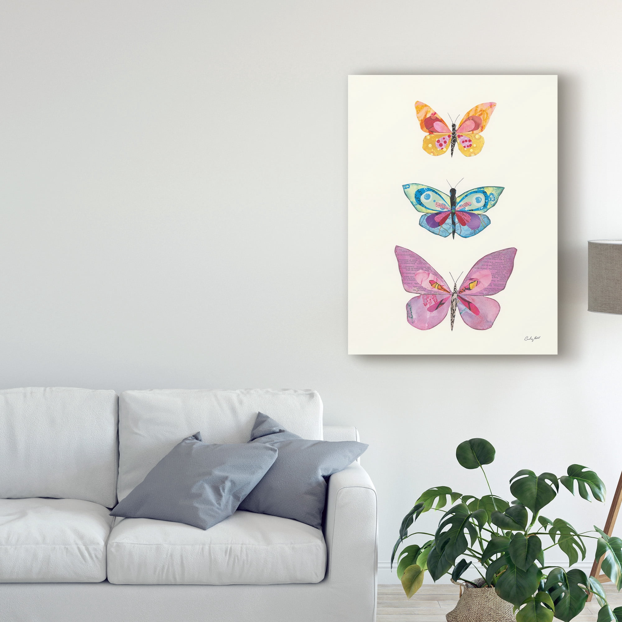 Trademark Fine Art 'Butterfly Charts III' Canvas Art by Courtney Prahl