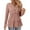 Pink, variant on FASHOFT V Neck Long Sleeve Shirts For Women Casual Peplum Knit Ruffle Hem Tunic Fall Winter 2023 Tops Casual Basic Soft Blouses Black L